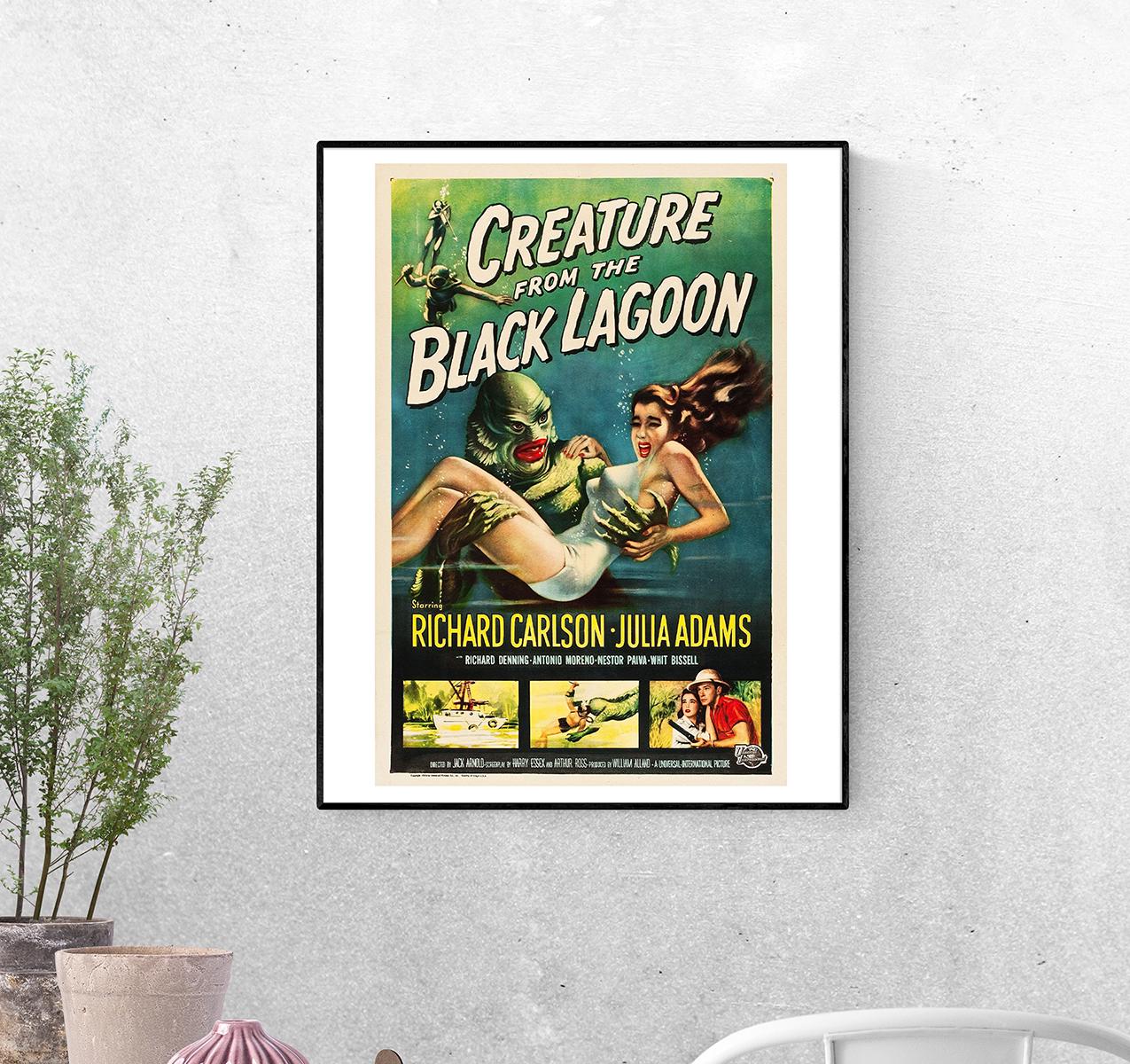 Постер Тварь из Черной Лагуны 1954 г. Режиссер Джек Арнольд формат А-5 (Afisha1904008_Poster)