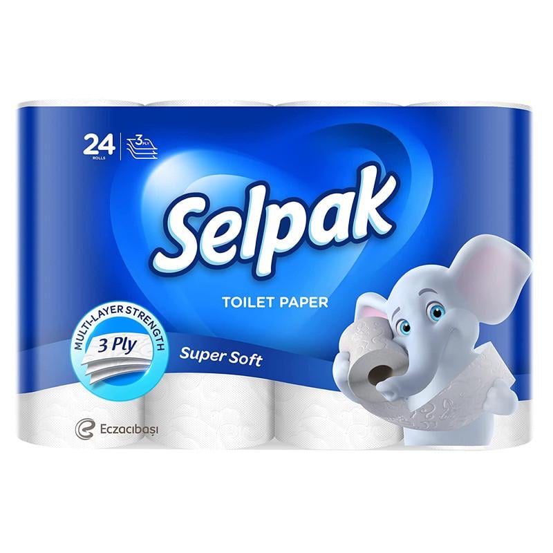 Туалетная бумага Selpak 24 шт. Белый (1558796935)