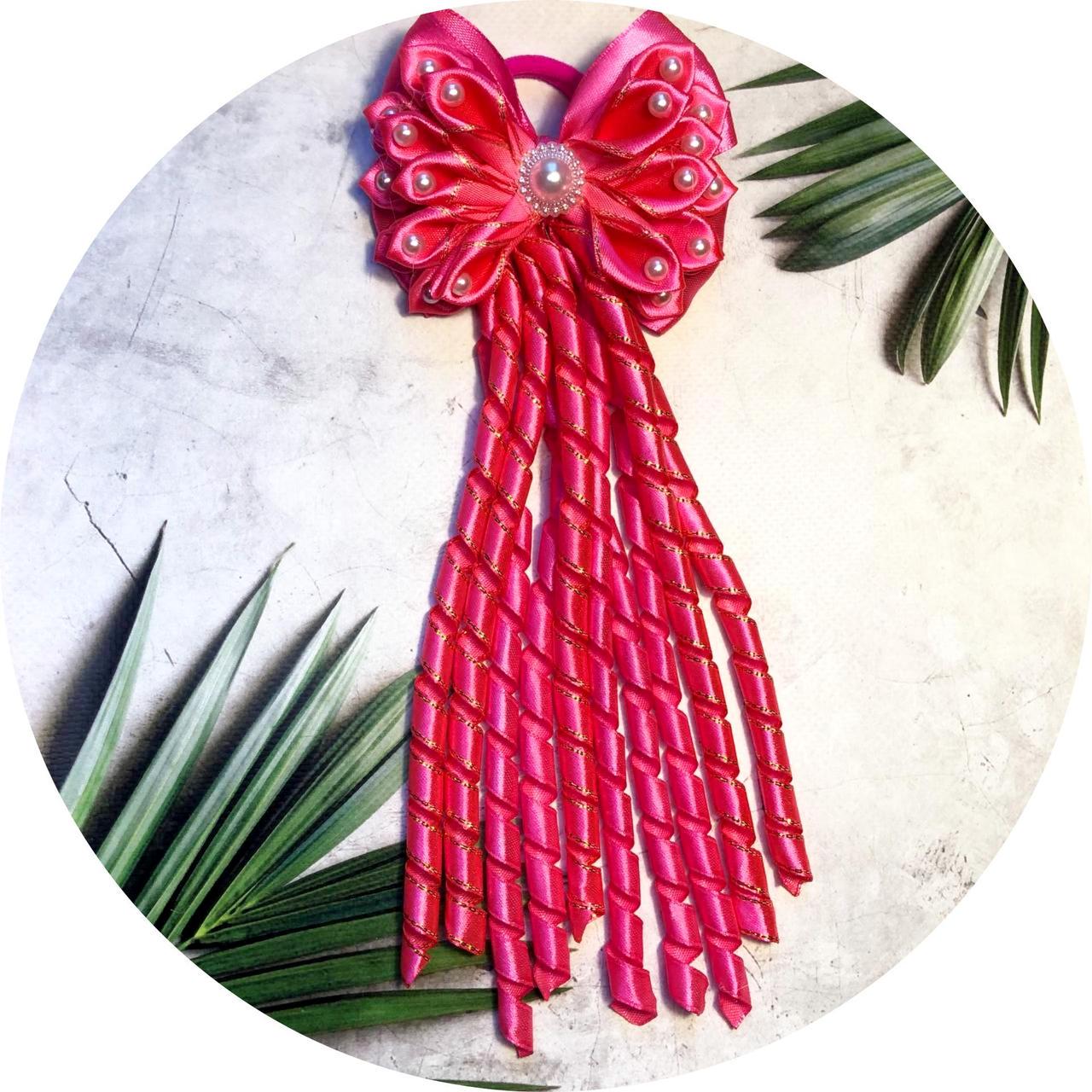 Бантик детский на резинке Ярко розовый (10115) Бантик детский на резинке Ярко розовый (10115)