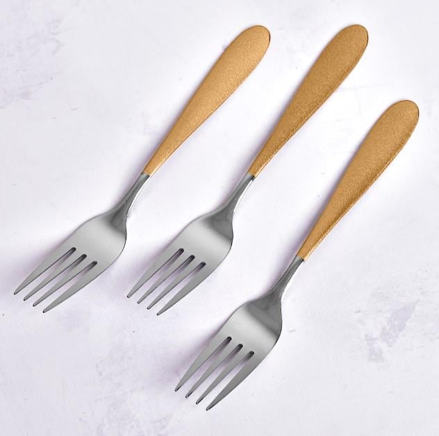 Вилка столовая Stenson Golden mat 3 шт. (AN013194)