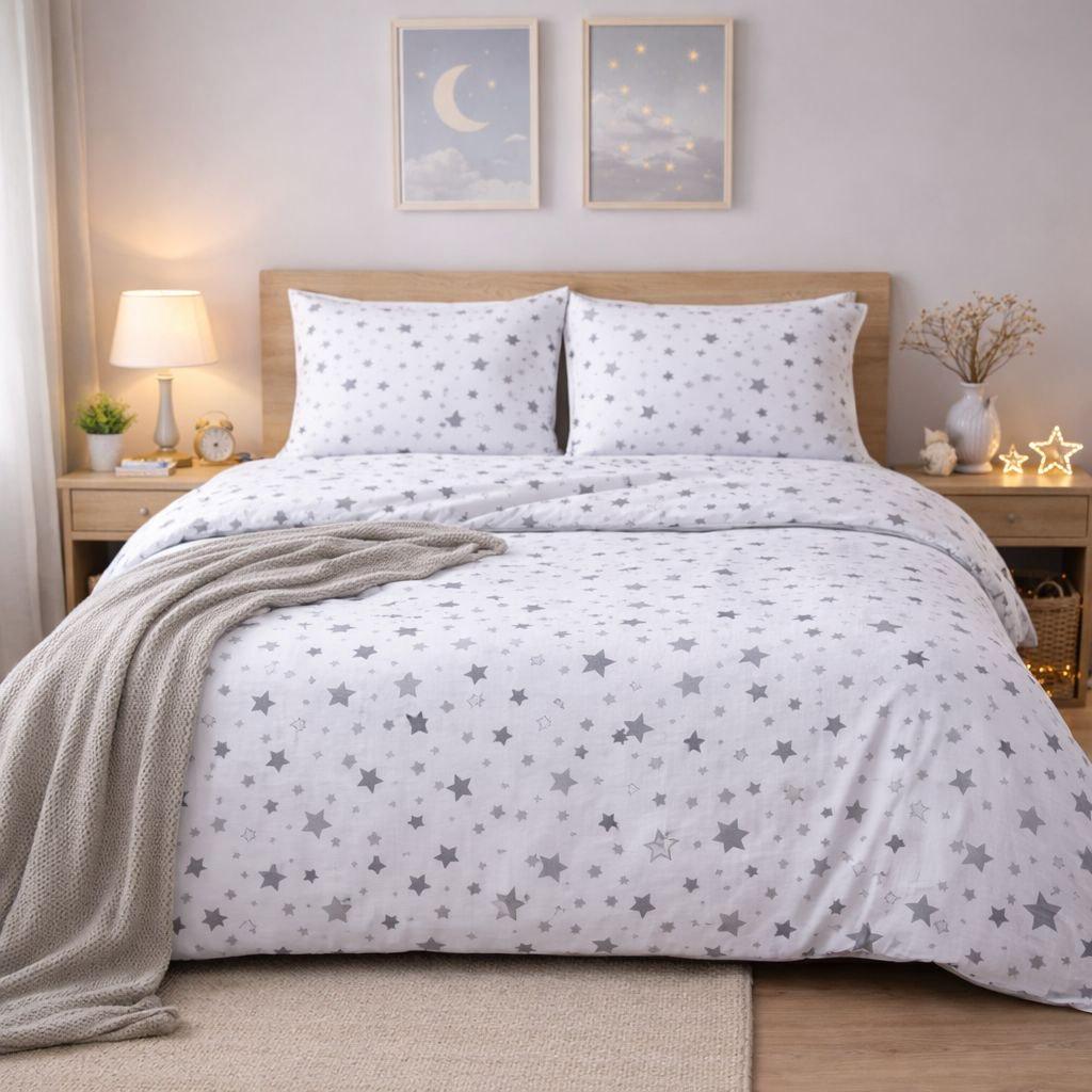 Комплект постельного белья детский PaniPava Silver Stars бязь 110х140 см (11014023)