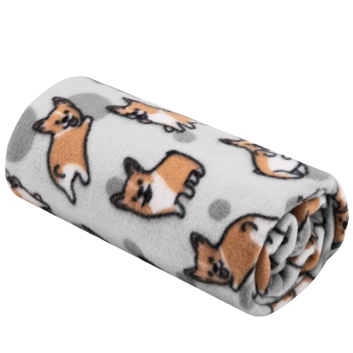 Плед Ardesto FleeСe Корги ART-0713-PB 130х160 см (8-6-4824198)