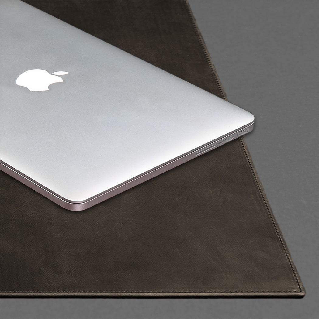 Крышка стола руководителя кожаный бювар 1.0 Crazy Horse Темно-коричневый (A-026912) - фото 5