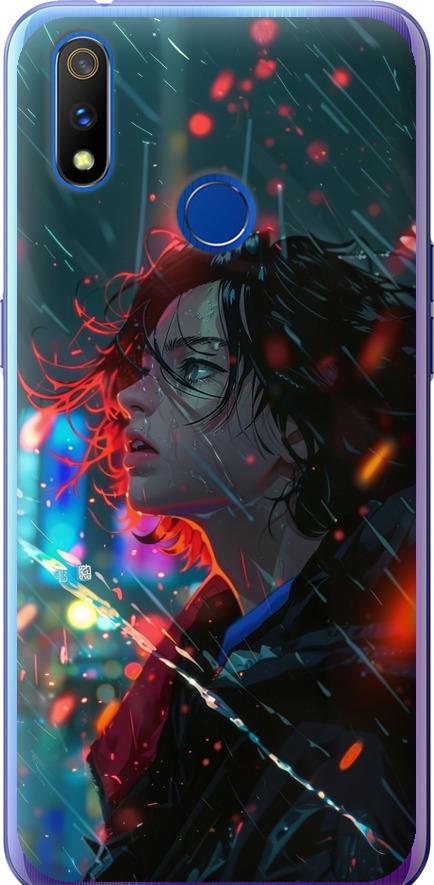 Чехол на Realme 3 Pro Ночные огни (6096u-1863-42517)