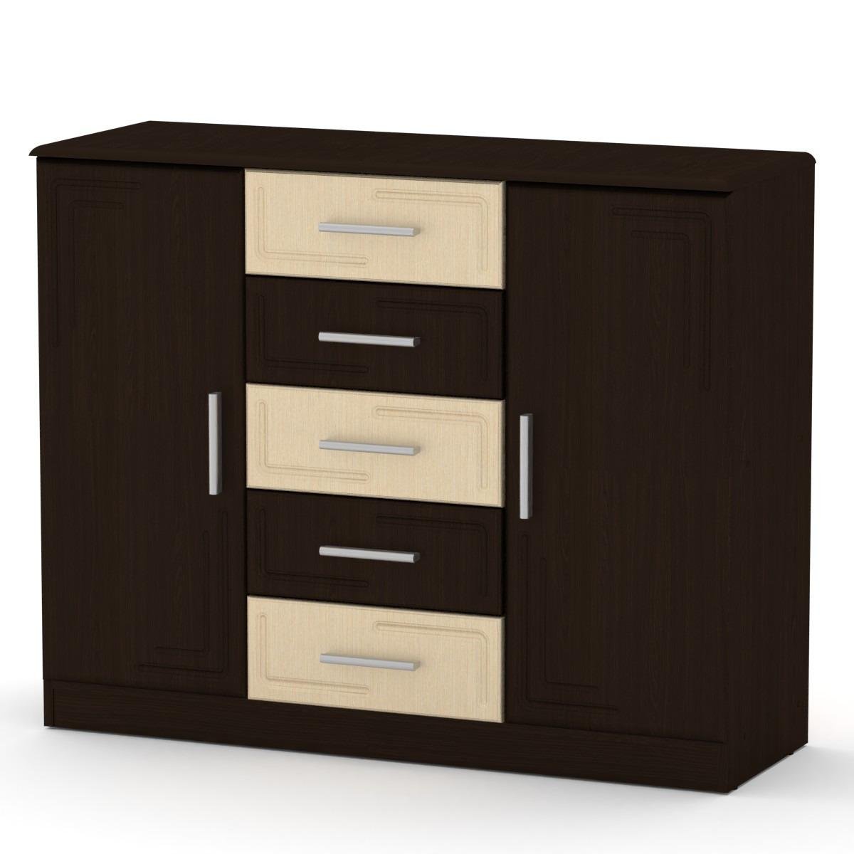 Комод Компаніт-5+2 МДФ Венге комбі (81_komp_W_NM) - фото 1 Комод Компаніт-5+2 МДФ Венге комбі (81_komp_W_NM) - фото 1