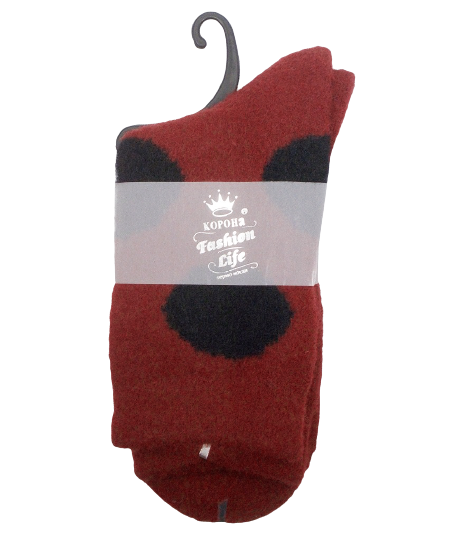 Носки женские теплые Корона 2519 р. 36-41 Терракотовый (1479508785)