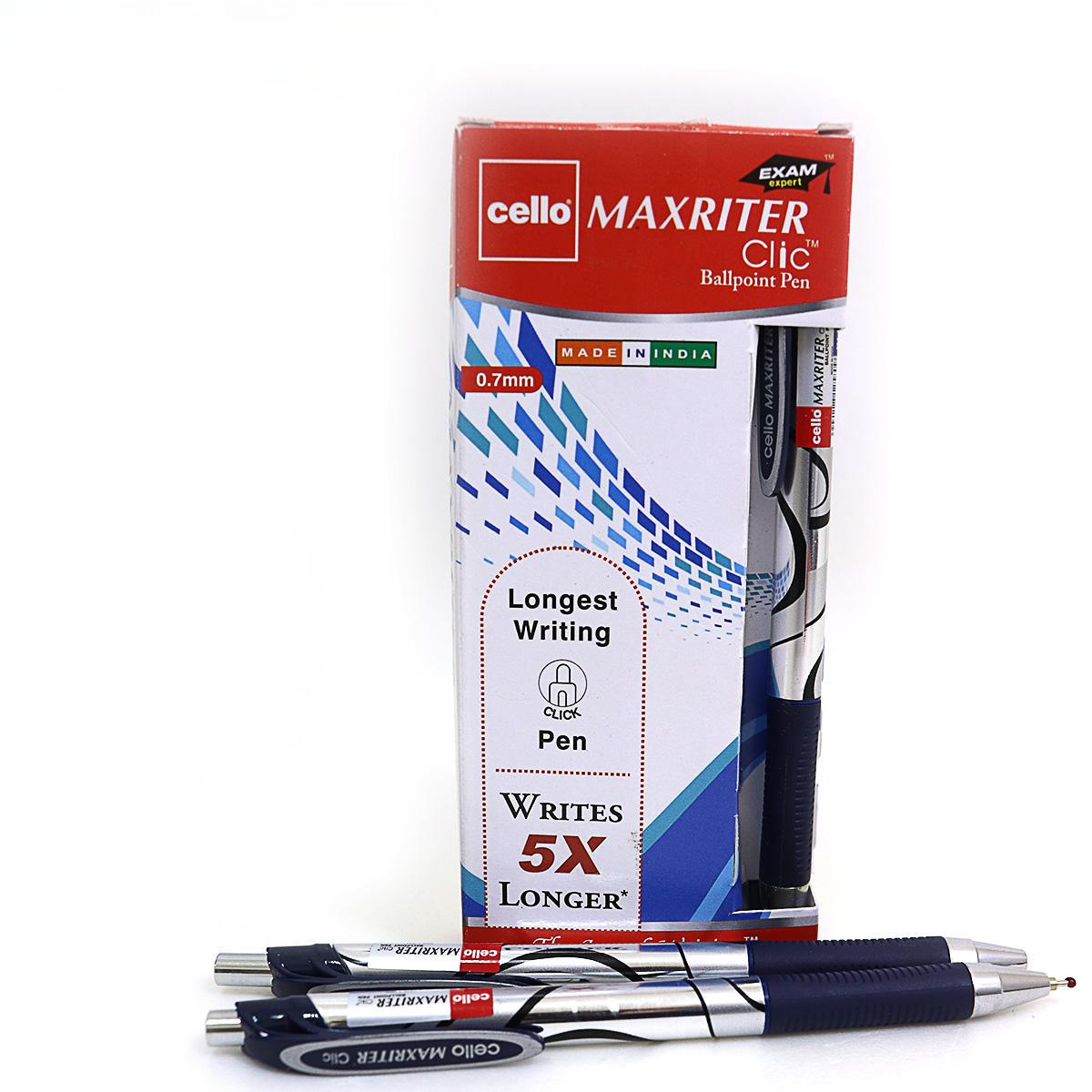 Набір ручок Cello maxrclicbl Синій (MTT-163870)