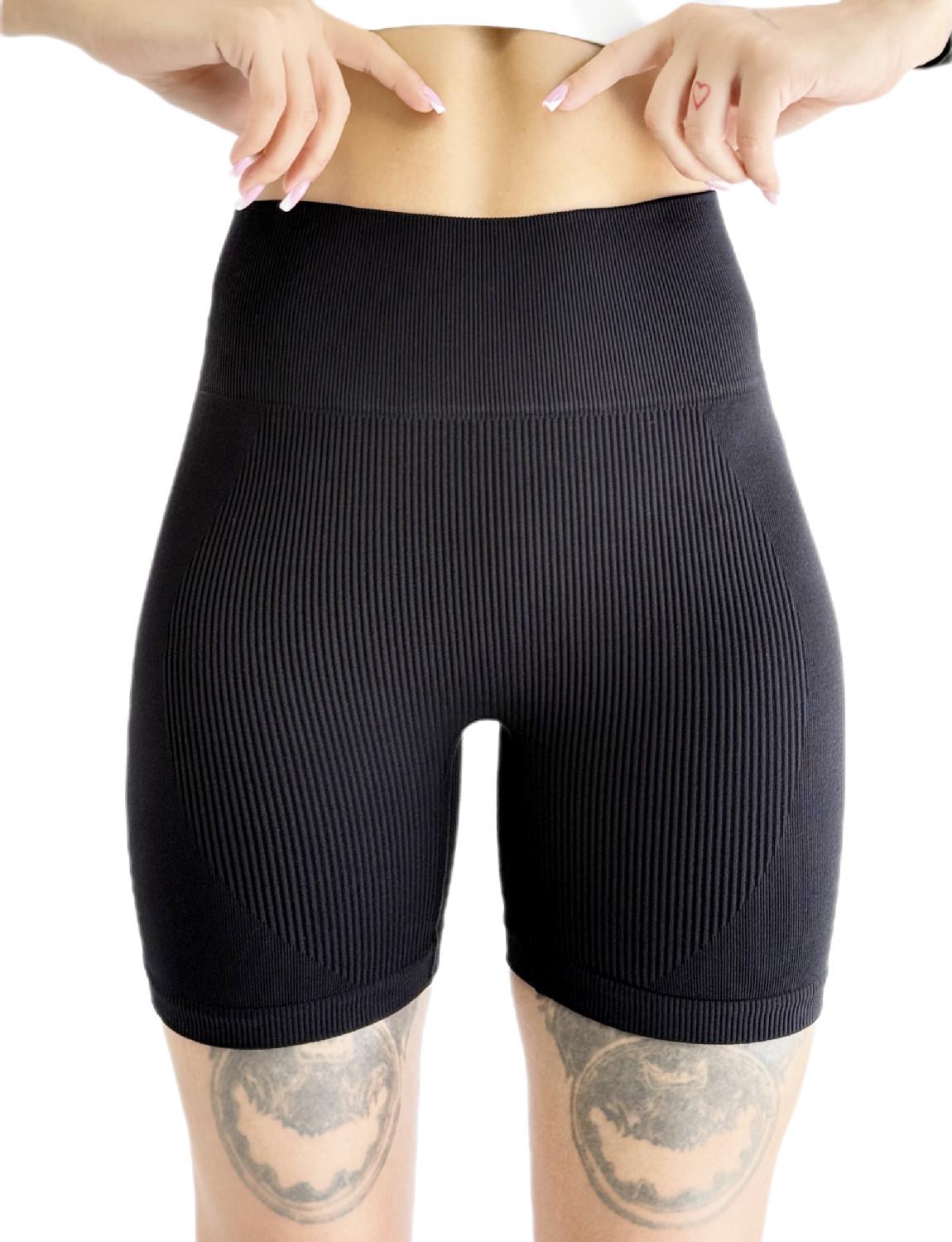 Шорти для фітнесу жіночі LILAFIT пуш ап М Чорний (LFH000016)