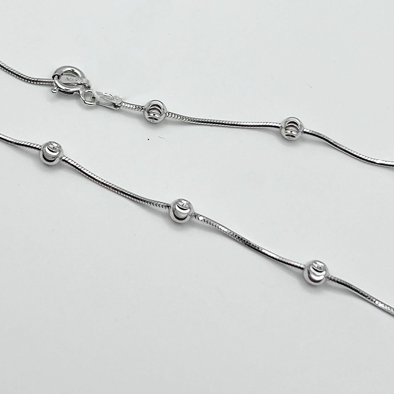 Цепочка серебряная Снейк+Шарики 50 6,71 г (2527120774)