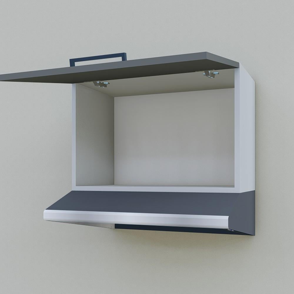 Шафа навісна Opendoors МП2 для кухні під витяжку 600 мм Графітовий/Світлий сірий (МП2/12) - фото 4 Шафа навісна Opendoors МП2 для кухні під витяжку 600 мм Графітовий/Світлий сірий (МП2/12) - фото 4