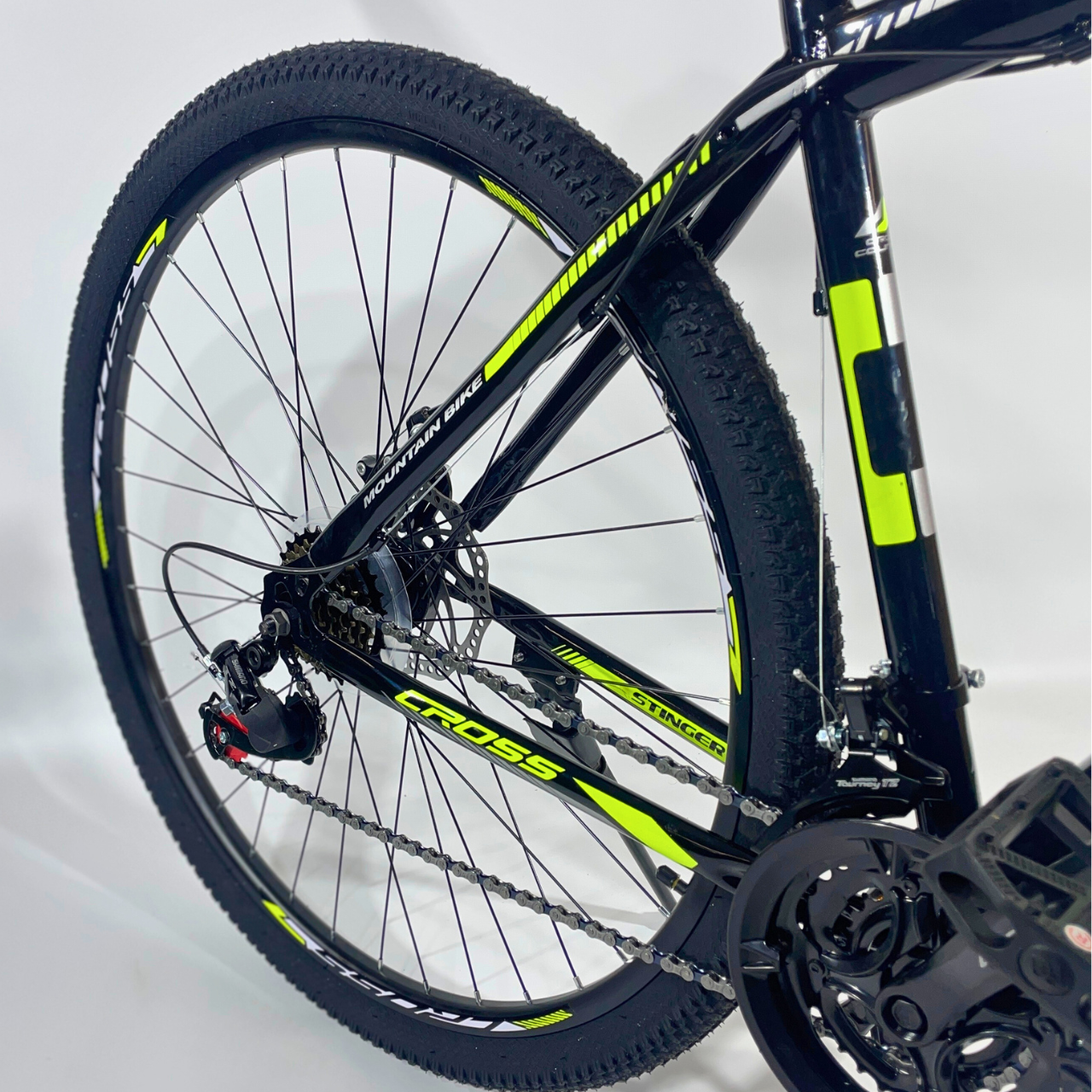 Велосипед гірський Cross Stinger 27,5" 18" від 170-185 см Чорний/Жовтий (3b7db341) - фото 4