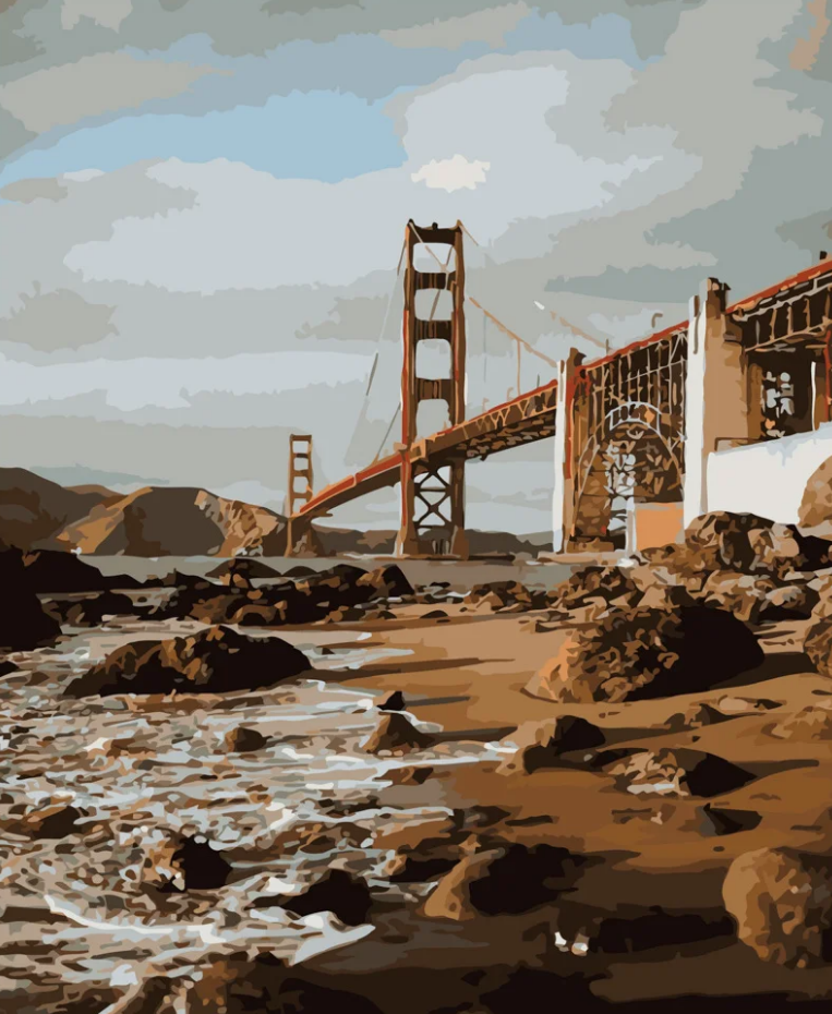 Картина по номерам Strateg Тауэрский мост 40x50 см (GS493)