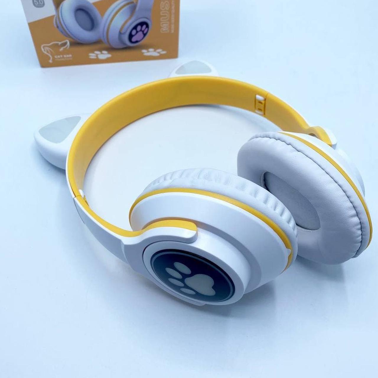 Детские наушники CatsEar ME-3 беспроводные с LED подсветкой MicroSD до 32 Гб White (696c62d2) - фото 2 Детские наушники CatsEar ME-3 беспроводные с LED подсветкой MicroSD до 32 Гб White (696c62d2) - фото 2