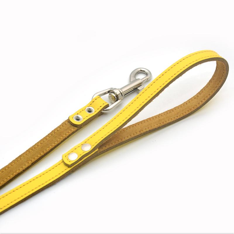 Поводок для собак и кошек Zoo-hunt Весна кожаный 1,4/120 см Желтый - фото 2 Поводок для собак и кошек Zoo-hunt Весна кожаный 1,4/120 см Желтый - фото 2