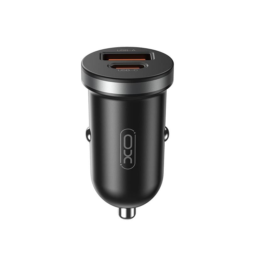 Зарядное устройство автомобильное XO CC56 Plastic mini 30W Черный (XO-CC56-black)