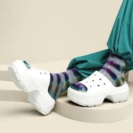 Шльопанці Crocs Stomp Slide Chalk Craie M6W8 р. 38/39 24 см (209346 0WW) - фото 4