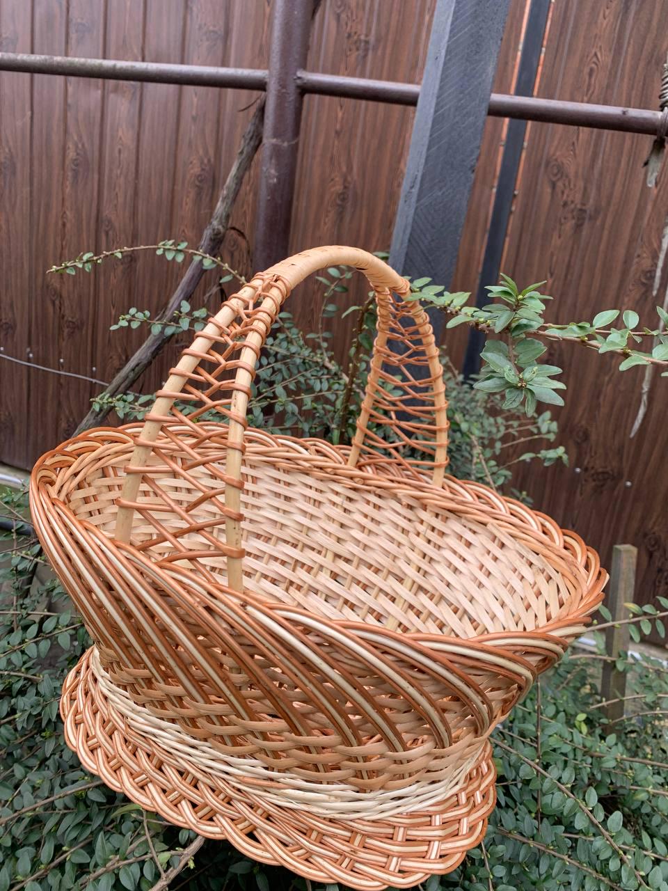 ᐉ Корзина плетеная из лозы D 38x28 см (KRZ 0122)