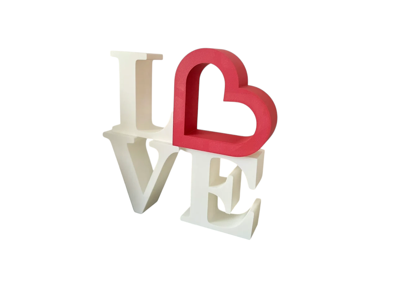 Набор декоративных букв Love Letters Valentine's Day 3D-печатные 10 см