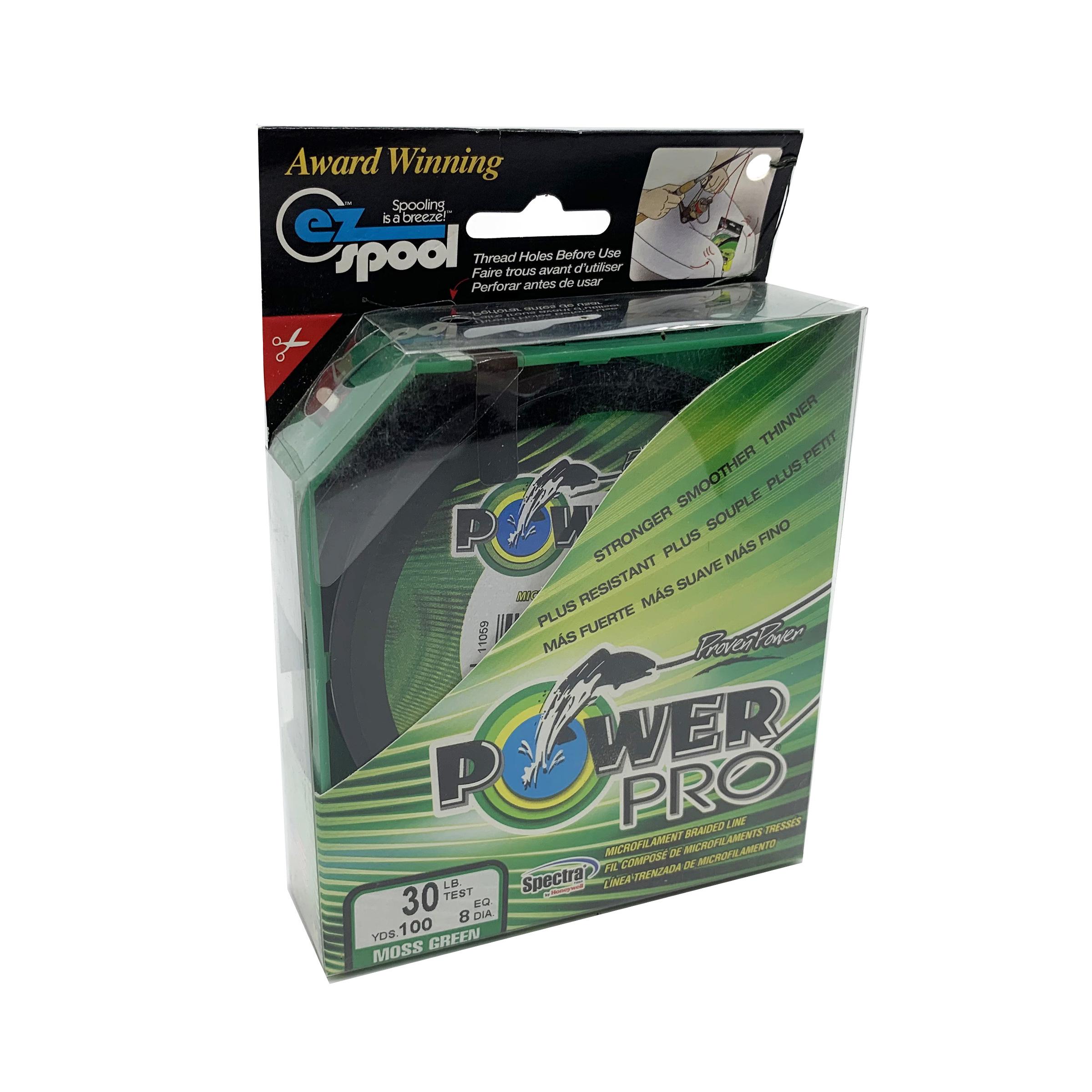 Шнур PowerPro Moss EQ.DIA.8 30 lb 92 м 0,28 мм Green (6876)