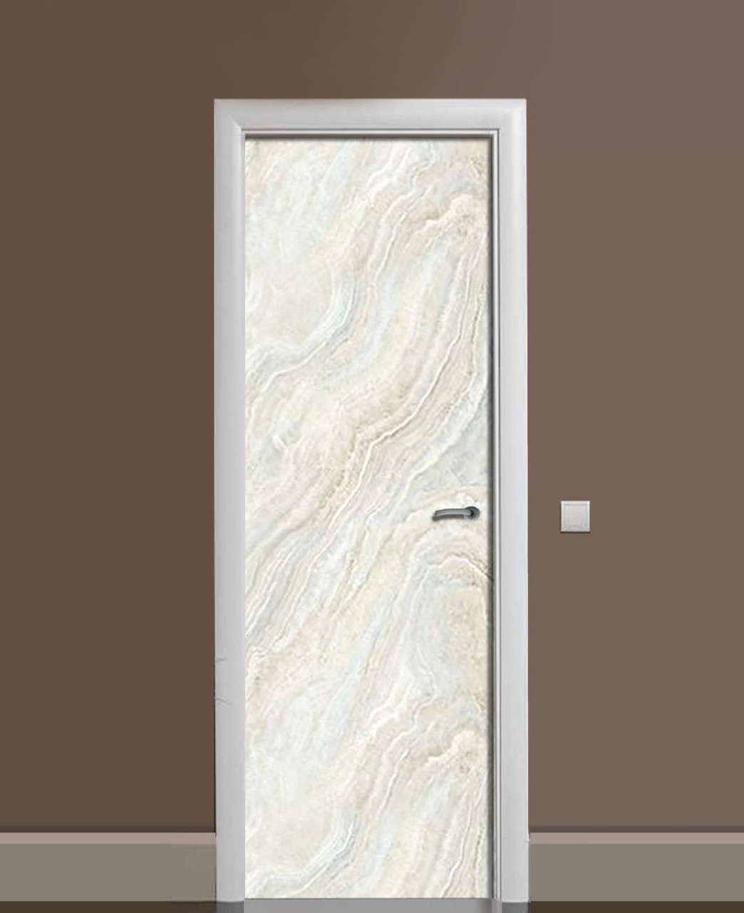 Наклейка 3D на двери Zatarga Агат виниловая 650х2000 мм Белый (1323456217) Наклейка 3D на двери Zatarga Агат виниловая 650х2000 мм Белый (1323456217)