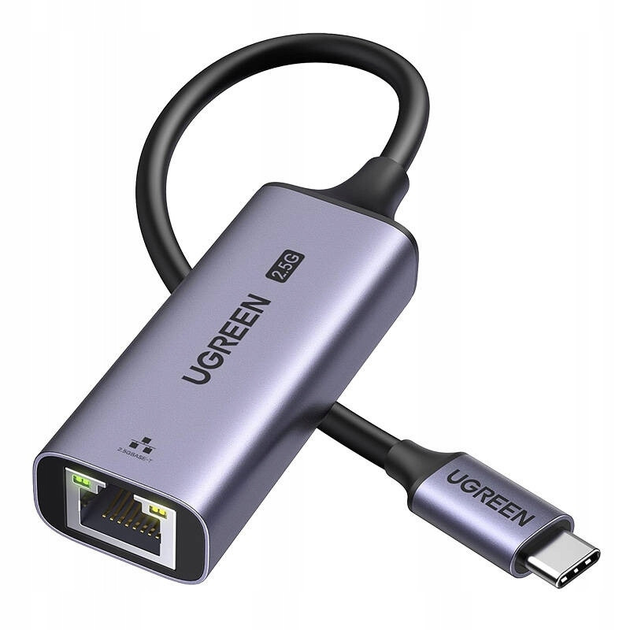 Адаптер сетевой UGREEN CM648 USB-C Ethernet Adapter RJ45 2.5G (2000156)