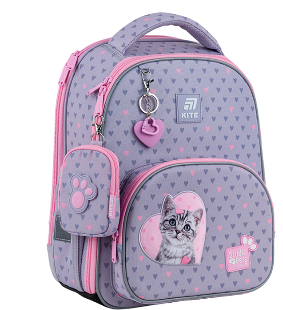 Школьный рюкзак каркасный KITE Education Studio Pets SP25-556M (4063276198082)