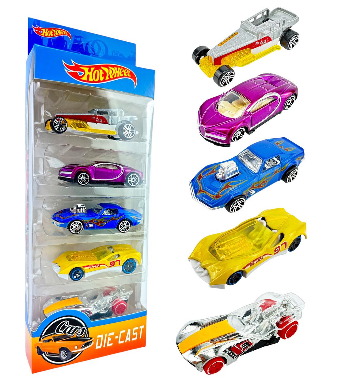 Ігровий набір машинок Hot Wheel DIE-CAST 5 шт. (779-055) - фото 2 Ігровий набір машинок Hot Wheel DIE-CAST 5 шт. (779-055) - фото 2