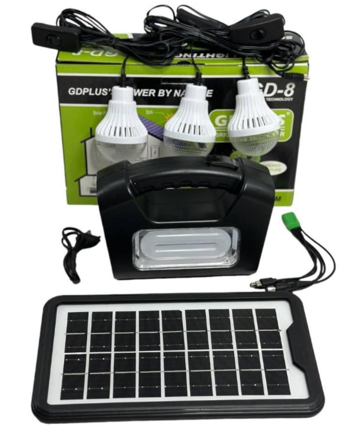 Зарядна система GDPLUS GD-8 з сонячною панеллю 4500 мАг (1992963462) - фото 7 Зарядна система GDPLUS GD-8 з сонячною панеллю 4500 мАг (1992963462) - фото 7