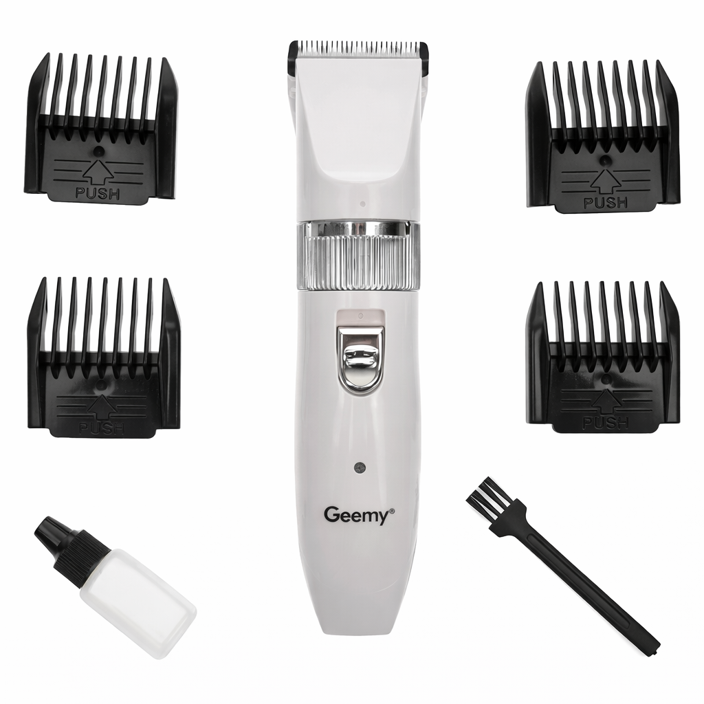 Машинка для стрижки животных Gemei GM-634 аккумуляторная керамическая лезвия с насадками 3/6/9/12 мм (33068199)
