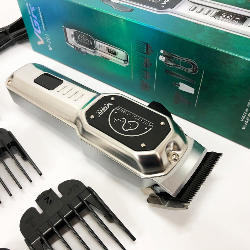 Машинка для стрижки тварин VGR V-201 акумуляторна 10W Grey (tf7463) - фото 10