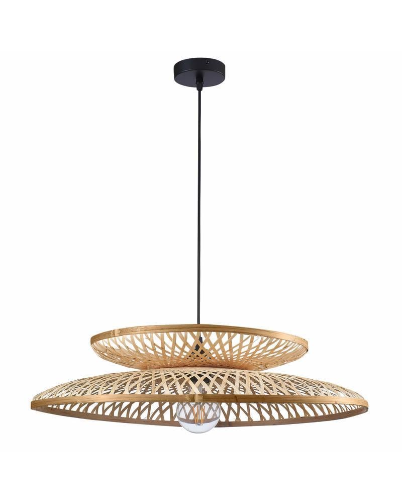 Люстра Polux 329103 Bali в стиле бохо E27 1x20W IP20 Бежевый (24574461)