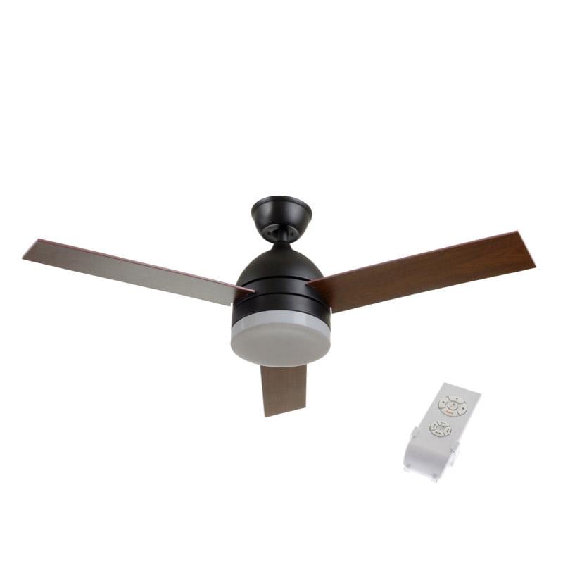 Люстра-вентилятор Brille BKL-908S/24 W BK RM з вбудованими світлодіодами