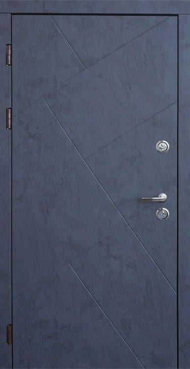 Вхідні двері Ваш ВиД Флеш ПВХ 860/960х2050х96 Л/П Бетон/Антрацит