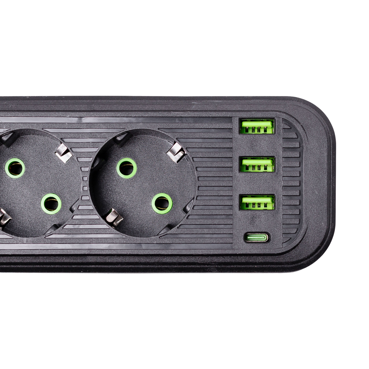 Подовжувач на 4 розетки з 3 USB 1 Type-C та кнопкою відключення 4,35 м (HP-5-14) - фото 5 Подовжувач на 4 розетки з 3 USB 1 Type-C та кнопкою відключення 4,35 м (HP-5-14) - фото 5