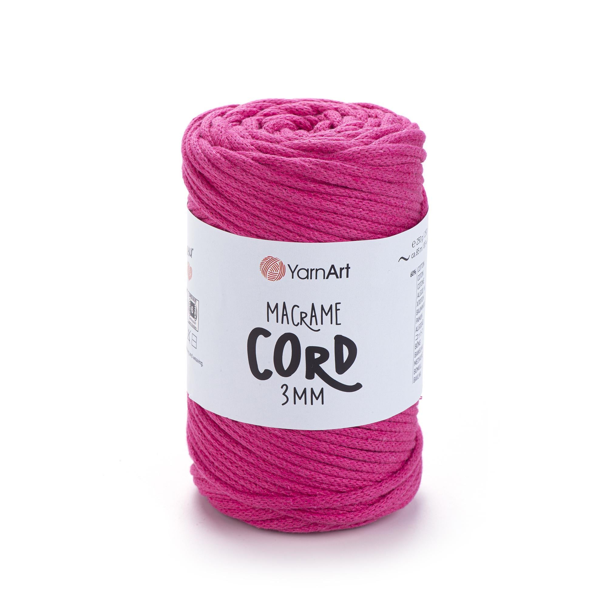 Шнур плетеный Macrame Cord 3 мм Фуксия №771 (2383694109)