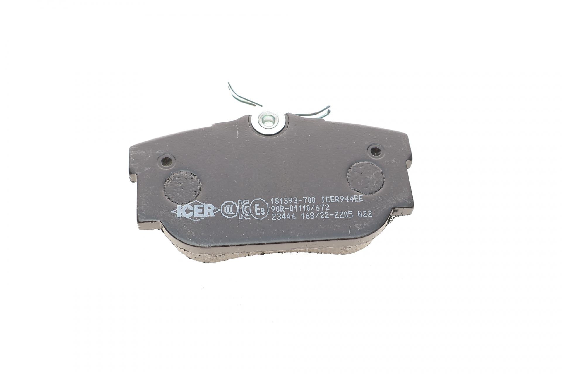 Колодки тормозные задние Ford Galaxy 00-06/Seat Alhambra 97-10/VW T4 90-03/Sharan 95-10 +датчики 181393-700 ICER