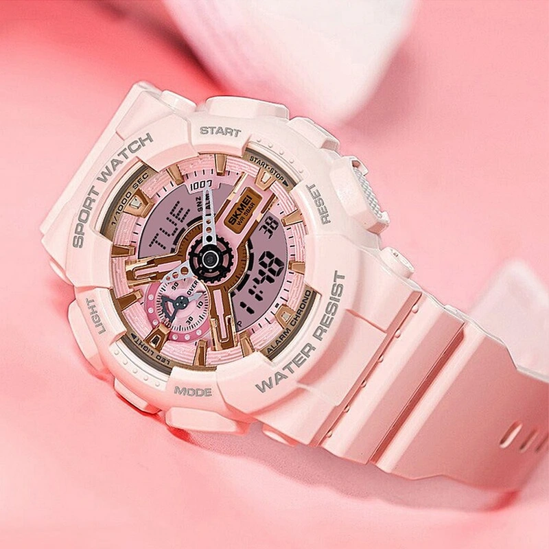 Наручний годинник Skmei 1688 Pink-Cuprum - фото 4 Наручний годинник Skmei 1688 Pink-Cuprum - фото 4