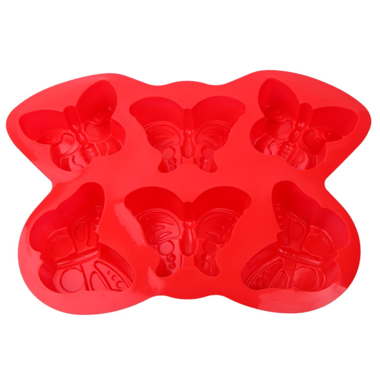 Форма силиконовая для выпечки Бабочки 33х23 см 6 шт. (2356744462)