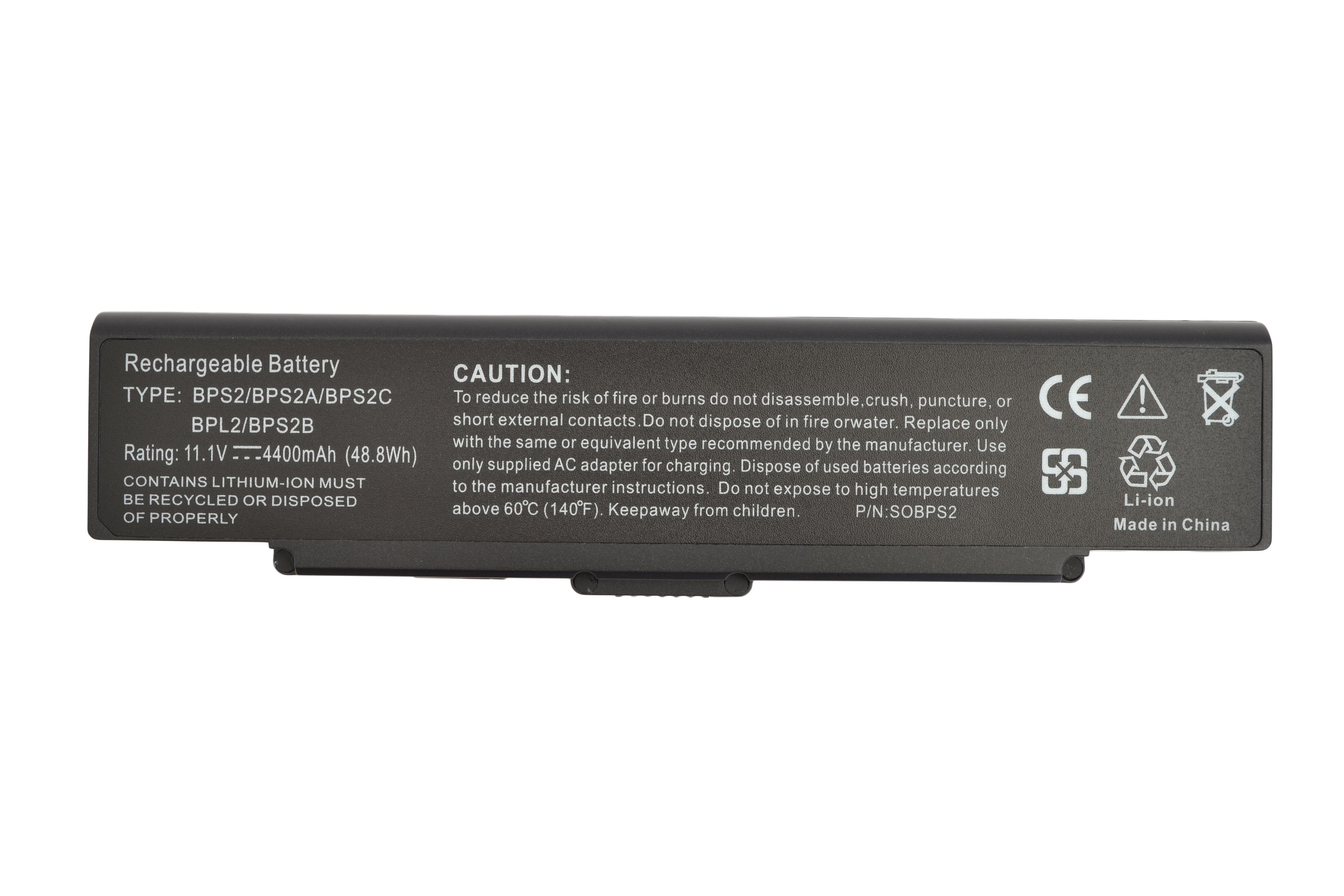 Аккумулятор для ноутбука Sony VGP-BPS2C Vaio VGN-FE 11,1 V 4400 mAh (002625)