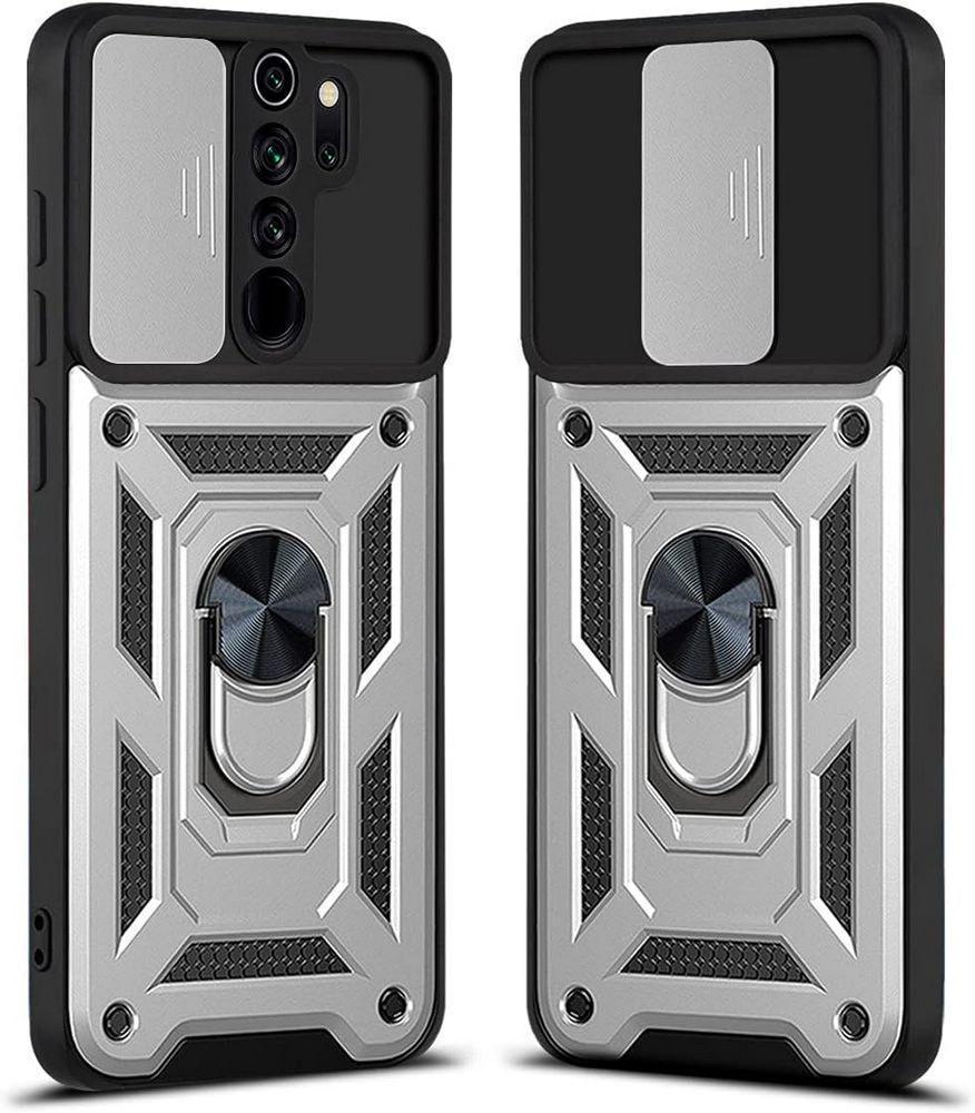 Чехол с защитой камеры 3DGuard Xiaomi Redmi Note 8 Pro Silver (32505-59) - фото 2