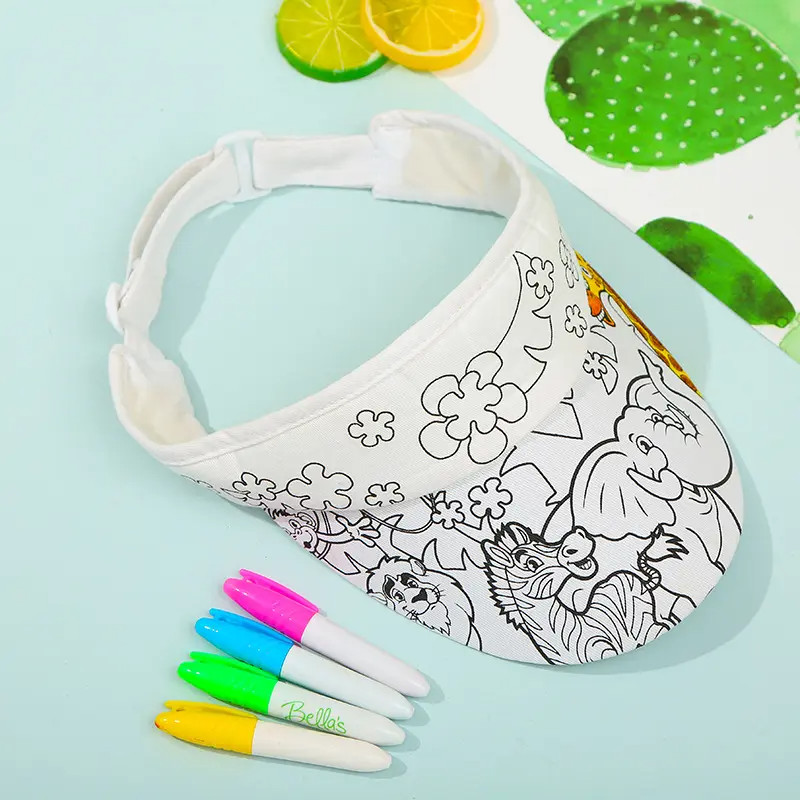 Набір для творчості кепка-розмальовка Тварини із маркерами для тканини 4 кольори (JH-YWFM-FB018_Animals) Набір для творчості кепка-розмальовка Тварини із маркерами для тканини 4 кольори (JH-YWFM-FB018_Animals)