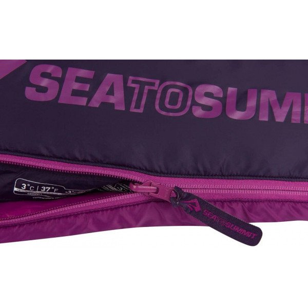 Спальний мішок Sea to Summit Quest QuI Women's Long 2019 Right Zip Grape/Blackberry (AQU1-WL) - фото 3