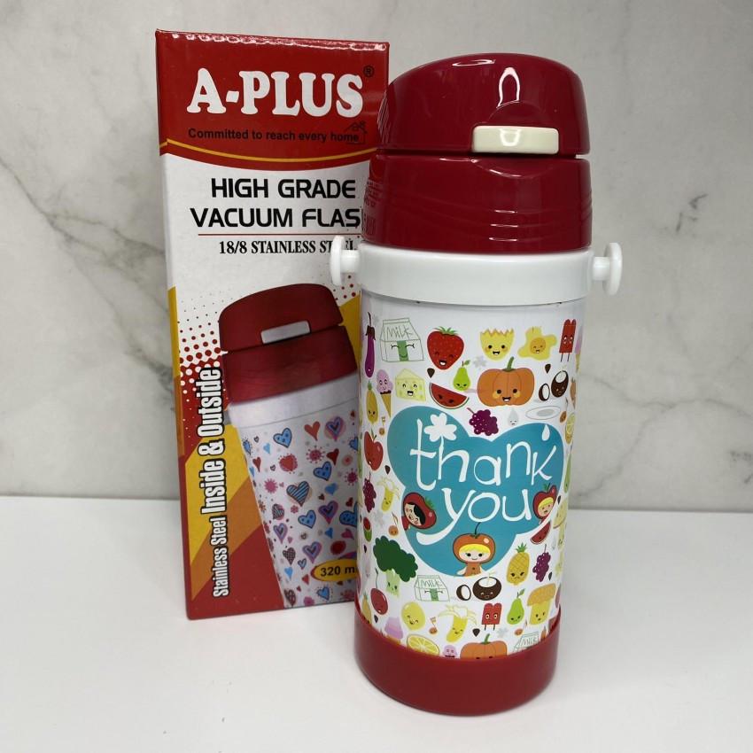 Термос детский A-PLUS Thank You 1776 с трубочкой из нержавеющей стали 320 мл Красный (2001922179)