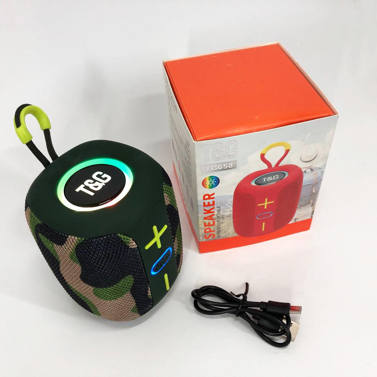 Портативна колонка Bluetooth TG658 8W з RGB підсвічуванням Камуфляж - фото 17 Портативна колонка Bluetooth TG658 8W з RGB підсвічуванням Камуфляж - фото 17