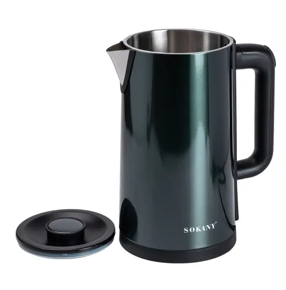 Электрочайник Sokany SK-09018 дисковый 3 л Малахит - фото 3