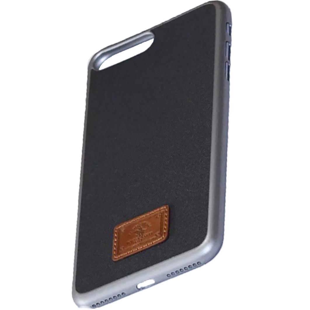 Кожанный чехол накладка SBPRC Polo Apple Canvas for iPhone 7/8 Plus, Grey