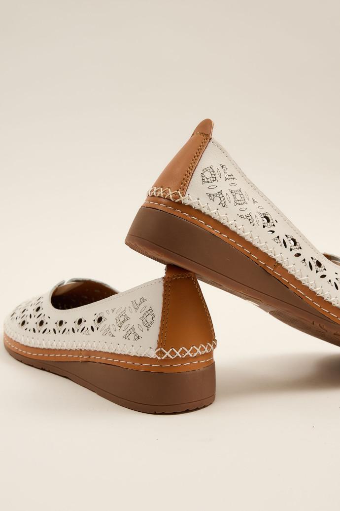 Балетки ALLSY кожаные р. 41 Белый (196811) - фото 5 Балетки ALLSY кожаные р. 41 Белый (196811) - фото 5