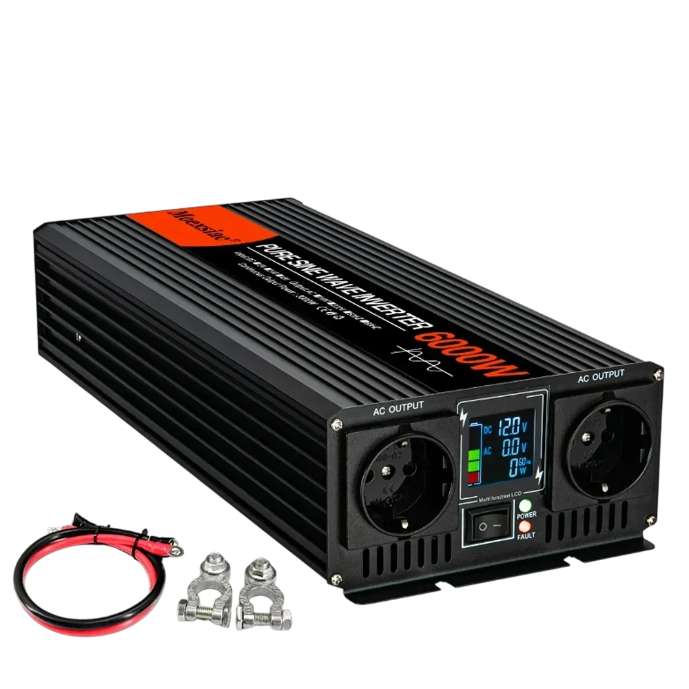 Інвертор Moexsiac 5000 W, 12 V/220 V/50 Hz чиста синусоїда Інвертор Moexsiac 5000 W, 12 V/220 V/50 Hz чиста синусоїда