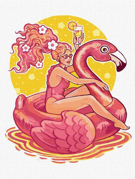 Картина по номерам Ideyka Летний отдых 30x40 см без упаковки (KHO5097)