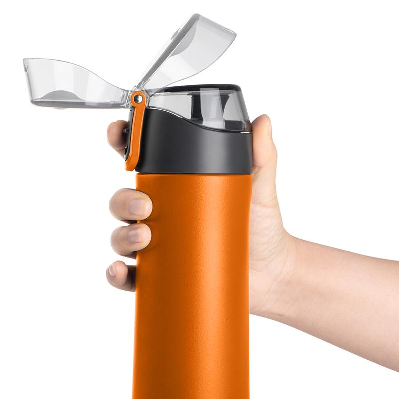 Пляшка для води Fun Home Sports Cold Cup 500 мл Orange (43211) - фото 4 Пляшка для води Fun Home Sports Cold Cup 500 мл Orange (43211) - фото 4